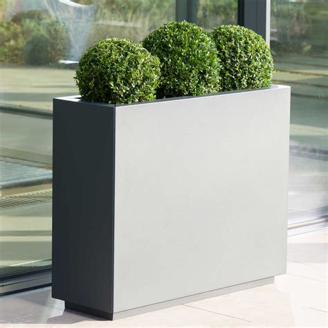 rectangle metal planter box|contemporary rectangular planter boxes.